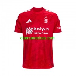 Camisola Nottingham Forest Homem Equipamento Primeiro 2024-2025 Manga Curta
